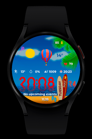 Summer Watch Face Wear OS Screenshot 2