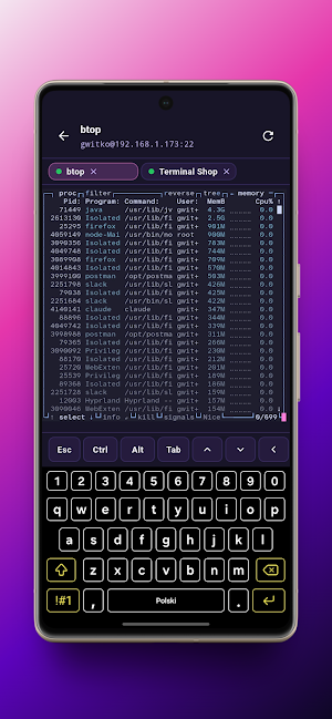 Conduit: Terminal, SSH & SFTP Screenshot 1