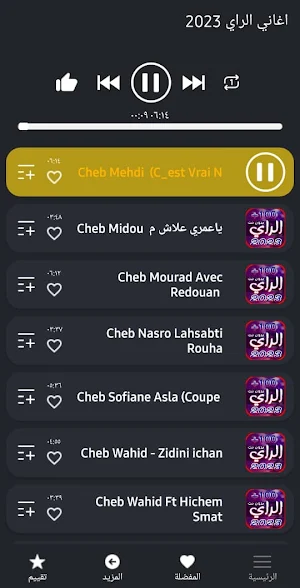 احدث اغاني الراي | 2023 بدونت Screenshot 2