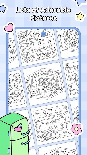 Cozy Home: Comfy Coloring Book Screenshot 1