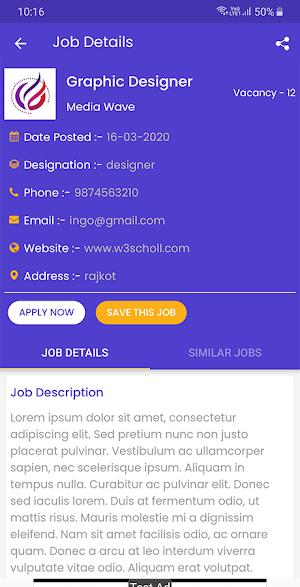 HOOD: Job Search, Job Near Me, FreeJobAlert Screenshot 1