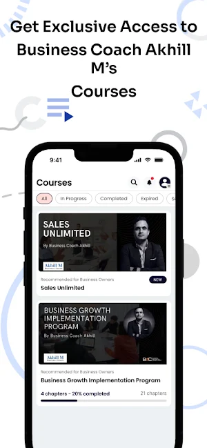Business Coach Akhill M Screenshot 1