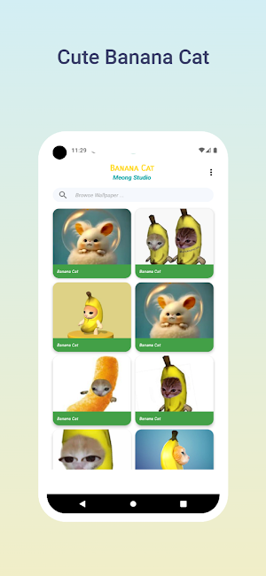Banana Cat Wallpaper Screenshot 0