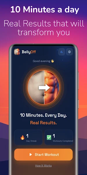 BellyOff - Daily Belly Workout Screenshot 0