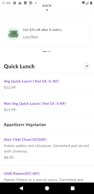 Shukkranaa Indian Cuisine Screenshot 2