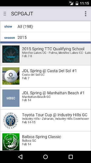 SCPGA Junior Tour Screenshot 3