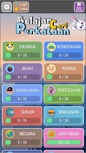 Belajar Mengeja Cari Perkataan Screenshot 2