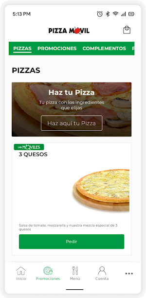 Pizza Móvil Screenshot 1