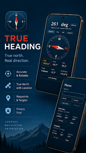 True Heading Compass Screenshot 0