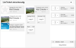 LinTicket skrankesalg Screenshot 0