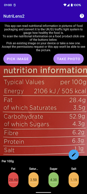 NutriLens Screenshot 2