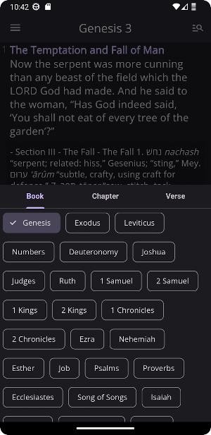 NKJV Bible with Commentary Screenshot 3