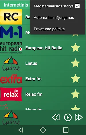 Lithuanian radio stations Screenshot 3