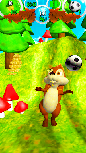 Slice It & Talk: Squirrel Fun Screenshot 2
