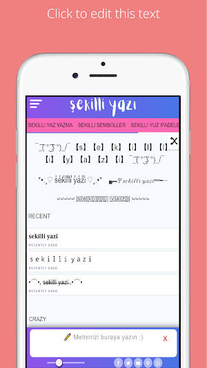Şekilli yazı Screenshot 3