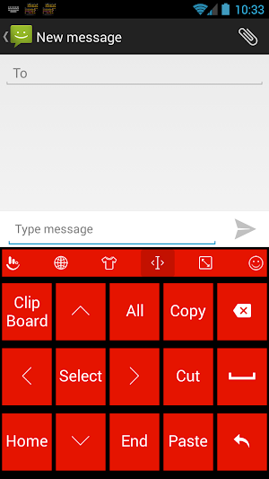 Keyboard Theme Tiles Red Screenshot 2
