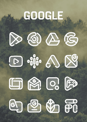 Clear Line - White Icon Pack Screenshot 0