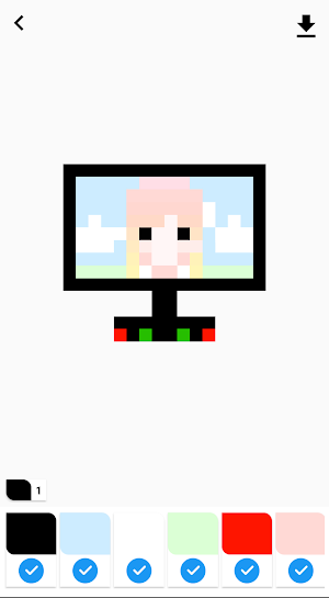 MCPE Skin Pixel World for Minecraft Color byNumber Screenshot 2