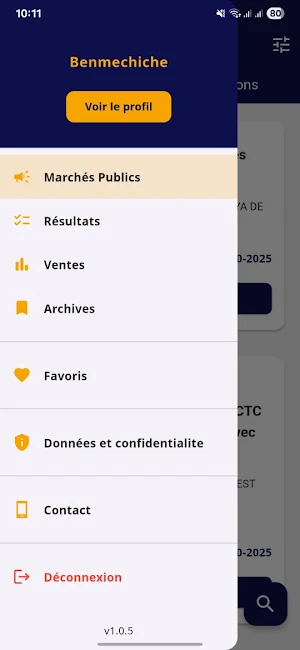 Tenders-dz Screenshot 1