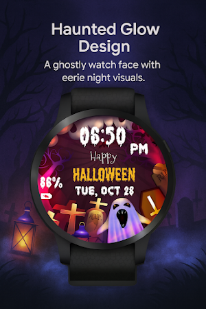 Spooky Ghost WatchFace Screenshot 2