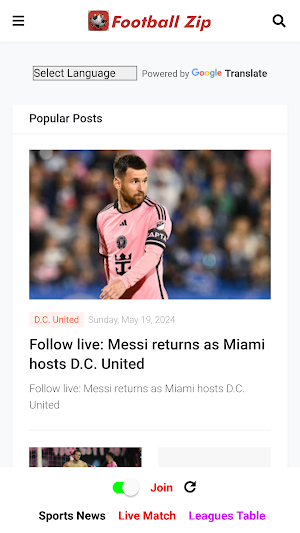 Kix - Football Live Score Screenshot 0