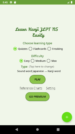 Kanji JLPT N5 Test - N5 Quiz - Learn Kanji JLPT N5 Screenshot 0