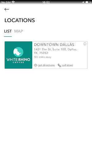 White Rhino Coffee Screenshot 1
