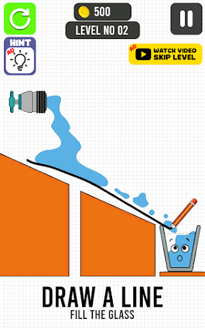 Draw Color Fill Water Sort Screenshot 3