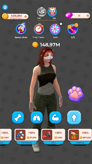 Quadrobics Idle Clicker Screenshot 3