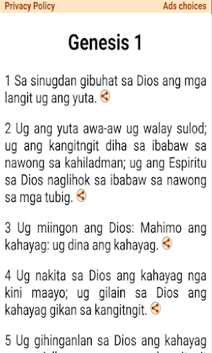 Cebuano and English Bible Screenshot 0