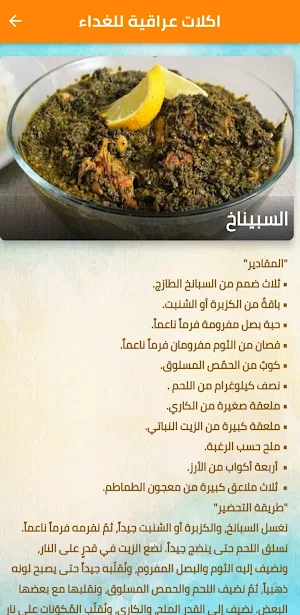 اكلات عراقية Screenshot 1