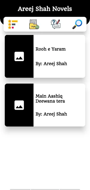 Areej Shah Novels Screenshot 1
