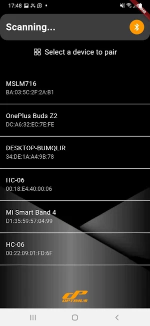 Optimus Controller Screenshot 0