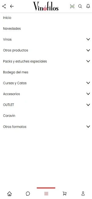 Vinófilos App Screenshot 1