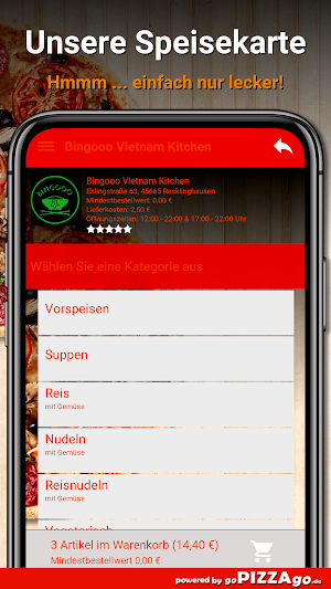 Bingooo Vietnam Kitchen App Screenshot 3