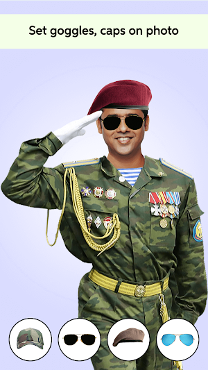 Military Man Photo Editor Screenshot 1