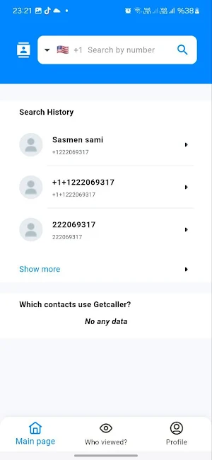 Getcaller Screenshot 1