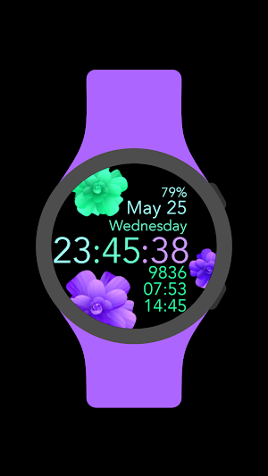 Turquoise Purple -Not Animated Screenshot 2
