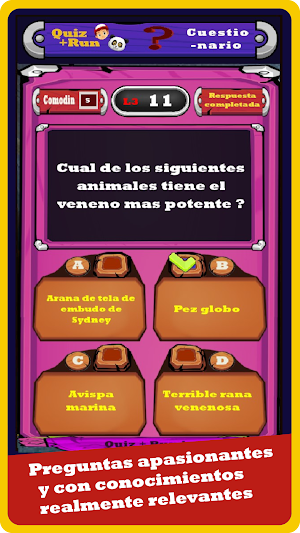 Quiz & Run: Accion inteligente Screenshot 3