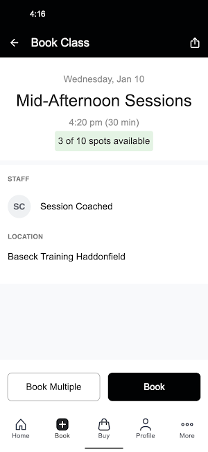 Baseck Training Screenshot 2
