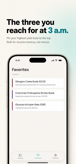 Scores - Medical Calculator Screenshot 1