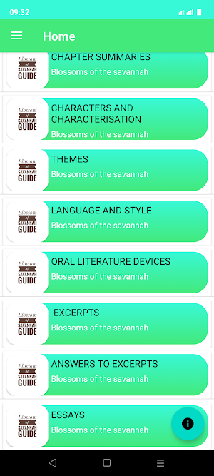 Blossoms of the savannah guide Screenshot 0