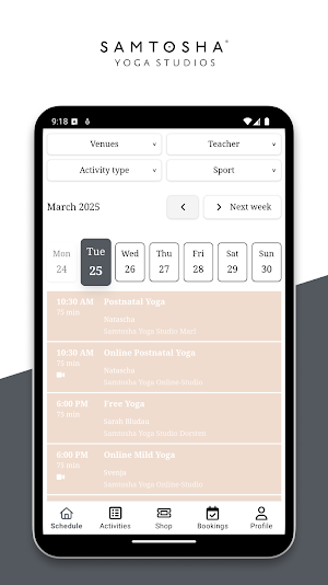 Samtosha Yoga Studios Screenshot 0