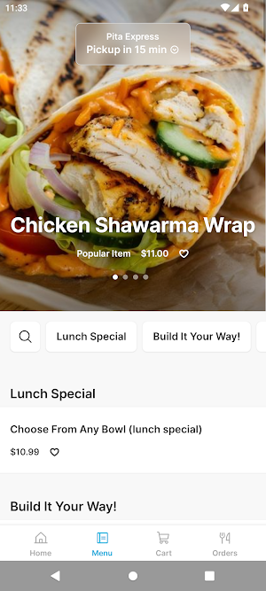Pita Express Screenshot 1