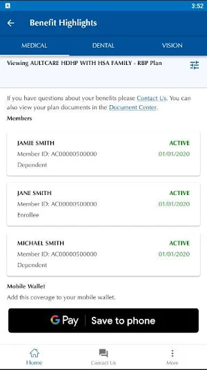 AultCare Member Portal Screenshot 3