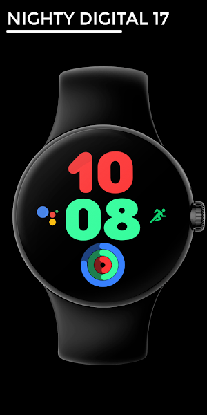 Nighty Digital 17 - watch face Screenshot 0
