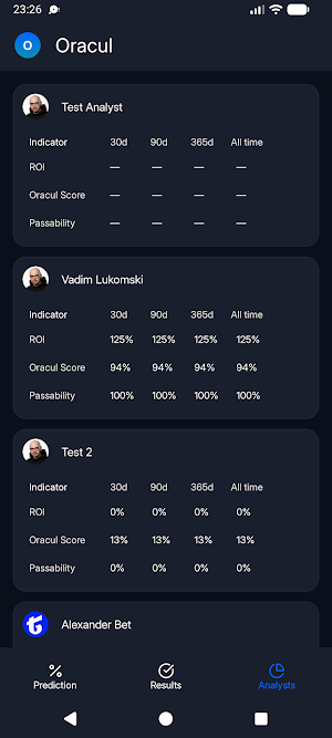Oracul - match analytics Screenshot 2
