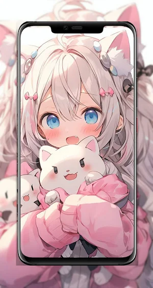 Cat Girl Anime Wallpaper Screenshot 1