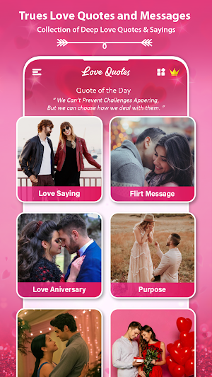 Love Quotes and Messages App Screenshot 1