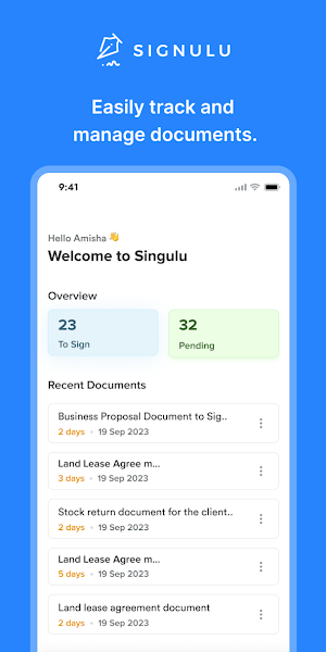 Signulu - eSignature Screenshot 1